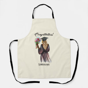 Personalized Watercolor Graduation (14) Apron