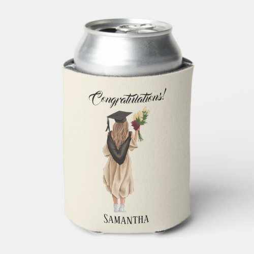 Personalized Watercolor Graduation 2 Can Cooler
