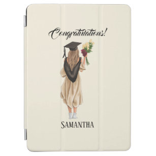 Personalized Watercolor Graduation (2) iPad Air Cover