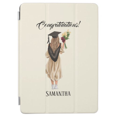 Personalized Watercolor Graduation 2 iPad Air Cover
