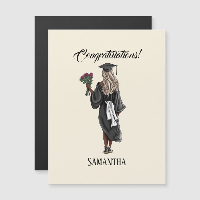 Personalized Watercolor Graduation (4) (Front/Back)