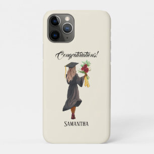 Personalized Watercolor Graduation (5) iPhone 11 Pro Case