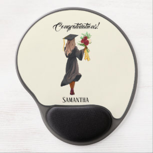 Personalized Watercolor Graduation (5) Gel Mouse Pad