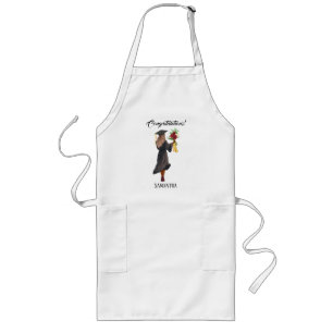Personalized Watercolor Graduation (5) Long Apron