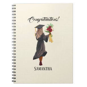 Personalized Watercolor Graduation (5) Notebook