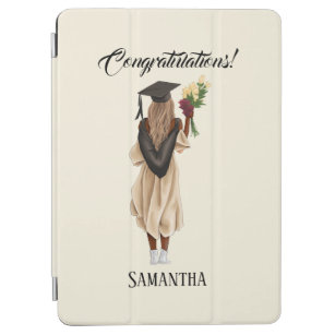 Personalized Watercolor Graduation (6) iPad Air Cover