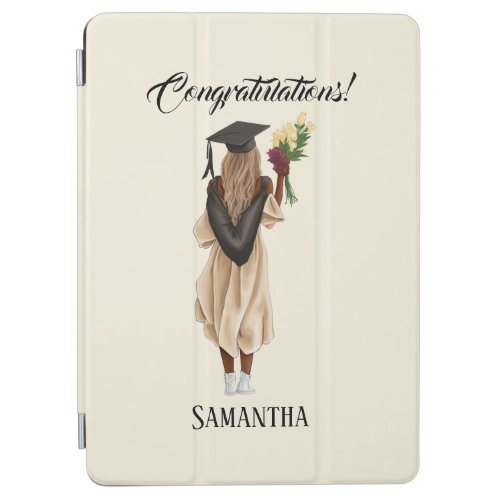 Personalized Watercolor Graduation 6 iPad Air Cover