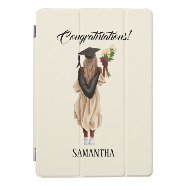 Personalized Watercolor Graduation (6) iPad Pro Cover (Front)