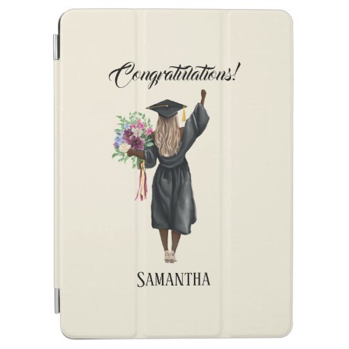 Personalized Watercolor Graduation 7 iPad Air Cover