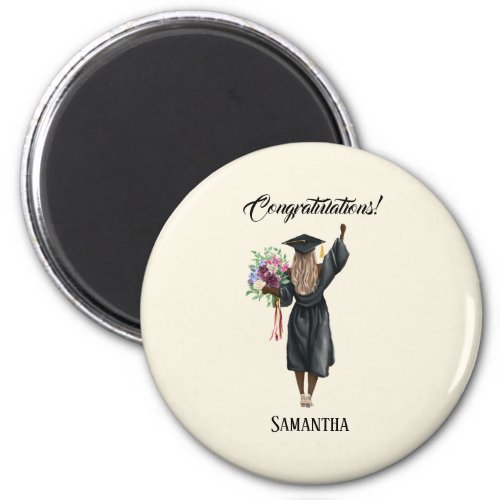 Personalized Watercolor Graduation 7 Magnet