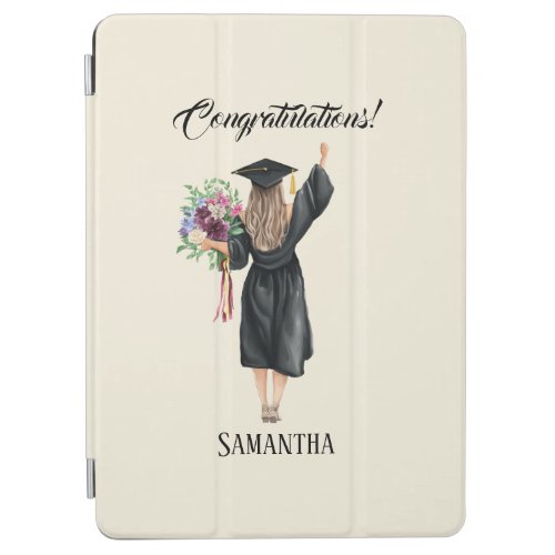 Personalized Watercolor Graduation 8 iPad Air Cover