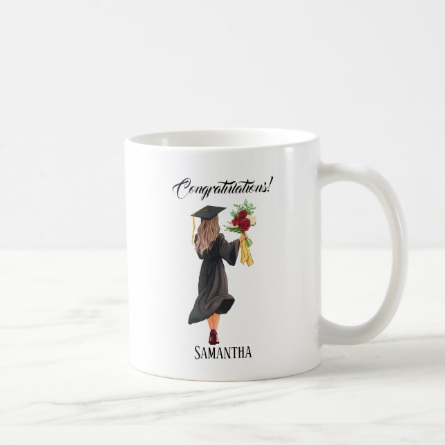Personalized Watercolor Graduation  Coffee Mug (Right)