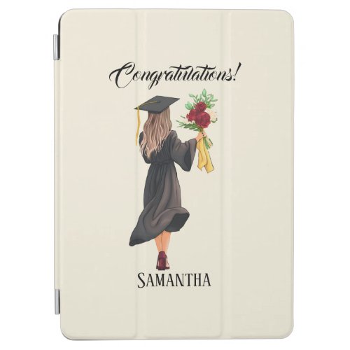 Personalized Watercolor Graduation  iPad Air Cover