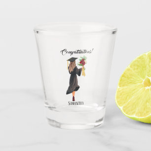 Personalized Watercolor Graduation Shot Glass
