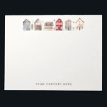 Personalized Watercolor Houses Realty Notepad<br><div class="desc">Use this adorable notepad for all your real estate office needs!</div>