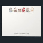 Personalized Watercolor Houses Realty Notepad<br><div class="desc">Use this adorable notepad for all your real estate office needs!</div>