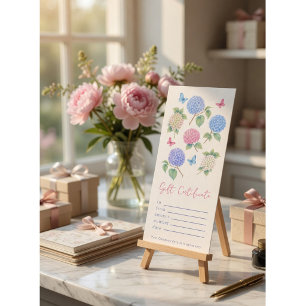 Personalized Watercolor Hydrangea Gift Certificate