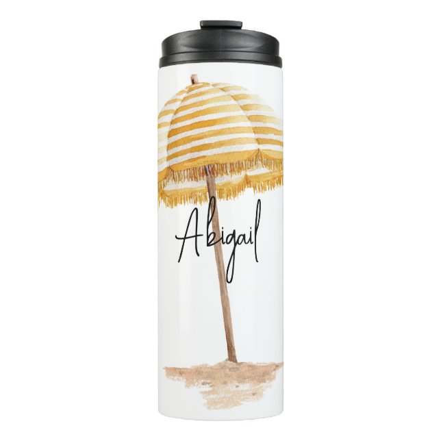 Personalized Watercolor ITravel Mug (Front)