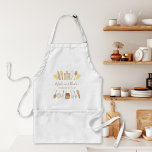 Personalized Watercolor Kitchen Cooking Utensils  Adult Apron<br><div class="desc">Cook in style with this personalized adult apron featuring a watercolor illustration of wood cooking utensils. With Scandinavian kitchen utensil charm and elegant script,  it’s perfect for baking,  cooking,  or gifting as a unique kitchen accessory. A must-have for chefs and home cooks who love kitchenware!</div>