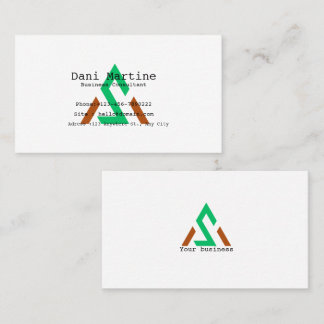 Personalized Watercolor Modern Business Card
