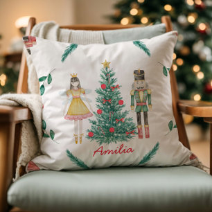 Personalized Watercolor Nutcracker Pillow