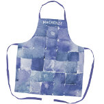 Personalized Watercolor Paint Artist Blue Apron<br><div class="desc">This personalized art apron features a unique pattern of vibrant blue watercolor squares designed for those who love to create. Perfect for painting, crafting, or cooking the vibrant colors and artistic flair make a it thoughtful gift for artists and creative individuals to showcase their unique style while protecting their clothes....</div>