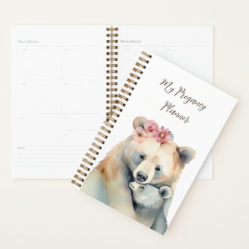 Personalized Watercolor Painting Elegant  Planner