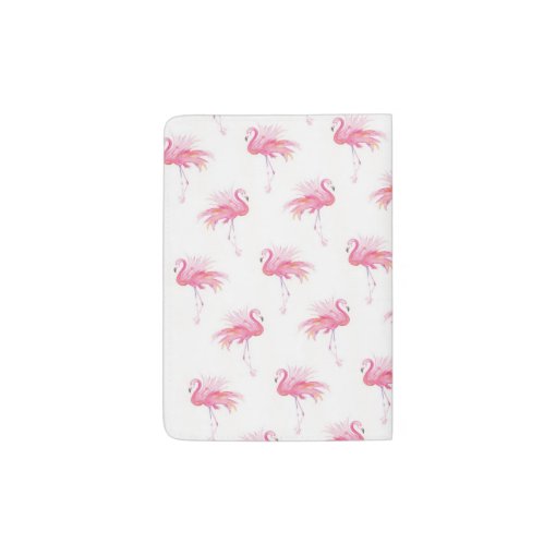 Personalized Watercolor Pink Flamingo Passport Holder Zazzle