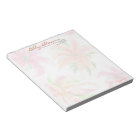 Personalized Watercolor Stargazer Lilies Notepad