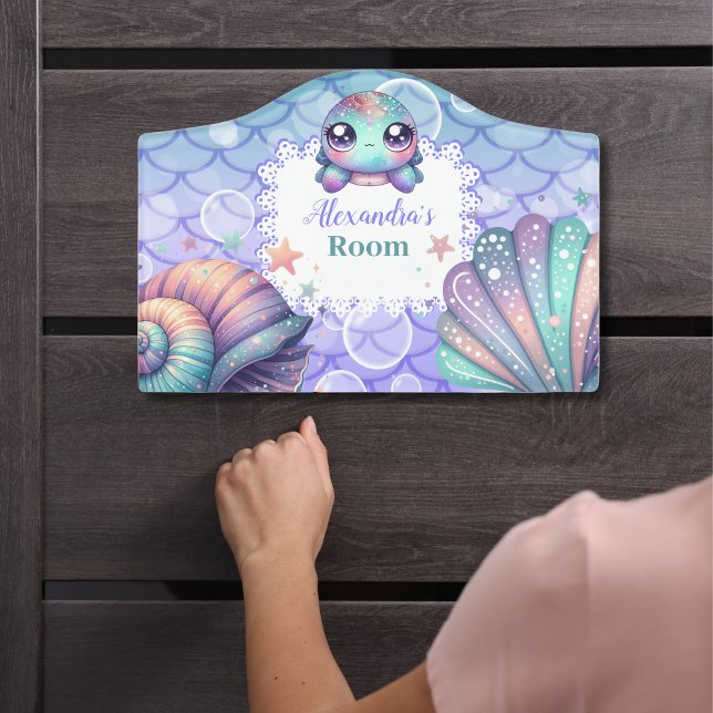 Personalized Watercolor Under the Sea  Door Sign (Creator Uploaded)