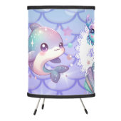 Personalized Watercolor Under the Sea  Tripod Lamp (Left)