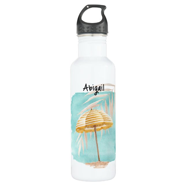 Personalized Watercolor Water Bottle (Front)