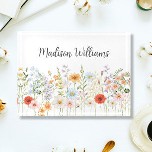 Personalized Watercolor Wild Flower Floral Elegant Paperweight