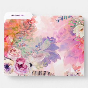 Personalized Watercolour Designer Files/Folders File Folder