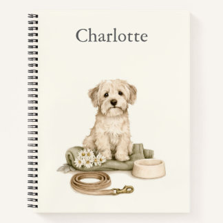 Personalized Watercolour Dog Lover Notebook
