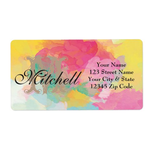 Personalized Watercolour shipping address labels