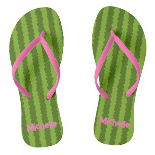 Personalized Watermelon Flip Flops