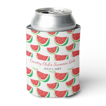 Personalized Watermelon Pattern Summer Party Can Cooler