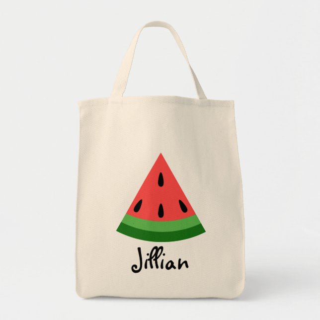Personalized Watermelon Slice Bag (Front)