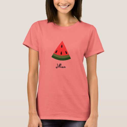 Personalized Watermelon Slice T Shirt