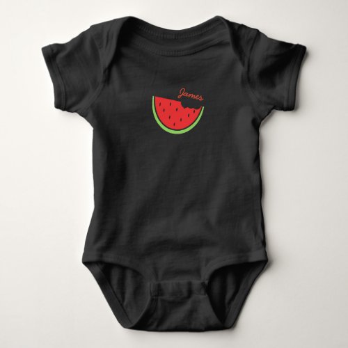 Personalized Watermelon Summer T_Shirt Baby Bodysuit