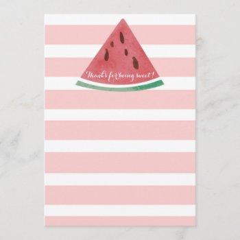 Personalized Watermelon Thank You Card by seasidepapercompany at Zazzle