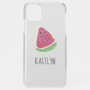 Personalized Watermelon Watercolor painting iPhone 11 Pro Max Case
