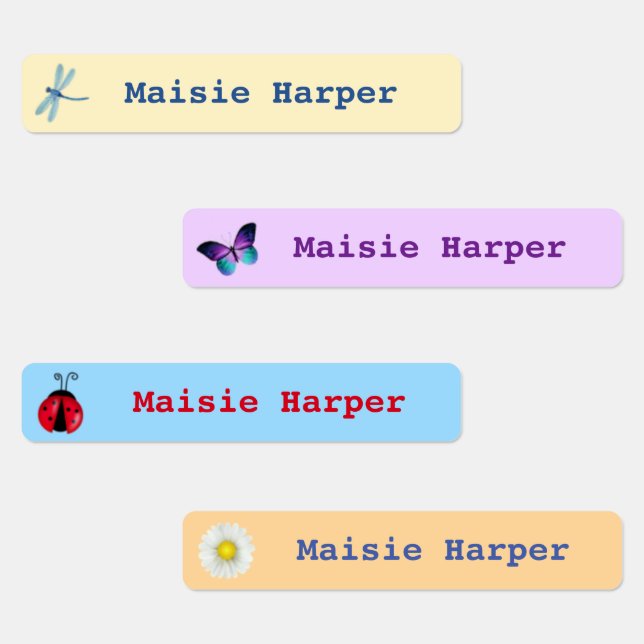 Personalized waterproof kids name labels (Group)