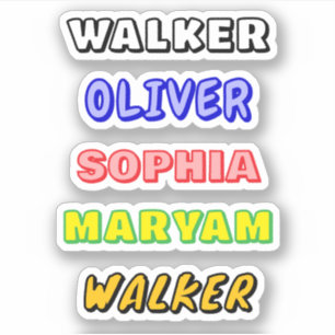 Personalized Waterproof Name Gift Decal Stickers