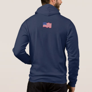 Personalized Waving American Flag Jacket Hoodie
