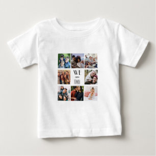 Personalized "We Are Family" Photo Template Baby T-Shirt