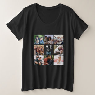 Personalized "We Are Family" Photo Template Plus Size T-Shirt
