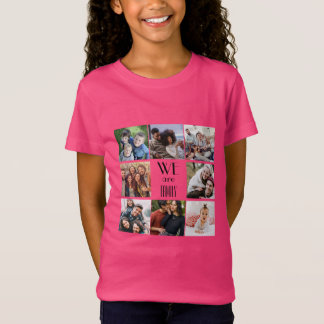 Personalized "We Are Family" Photo Template T-Shirt