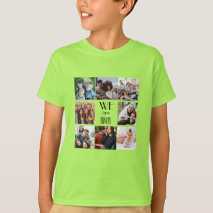 Personalized "We Are Family" Photo Template T-Shirt